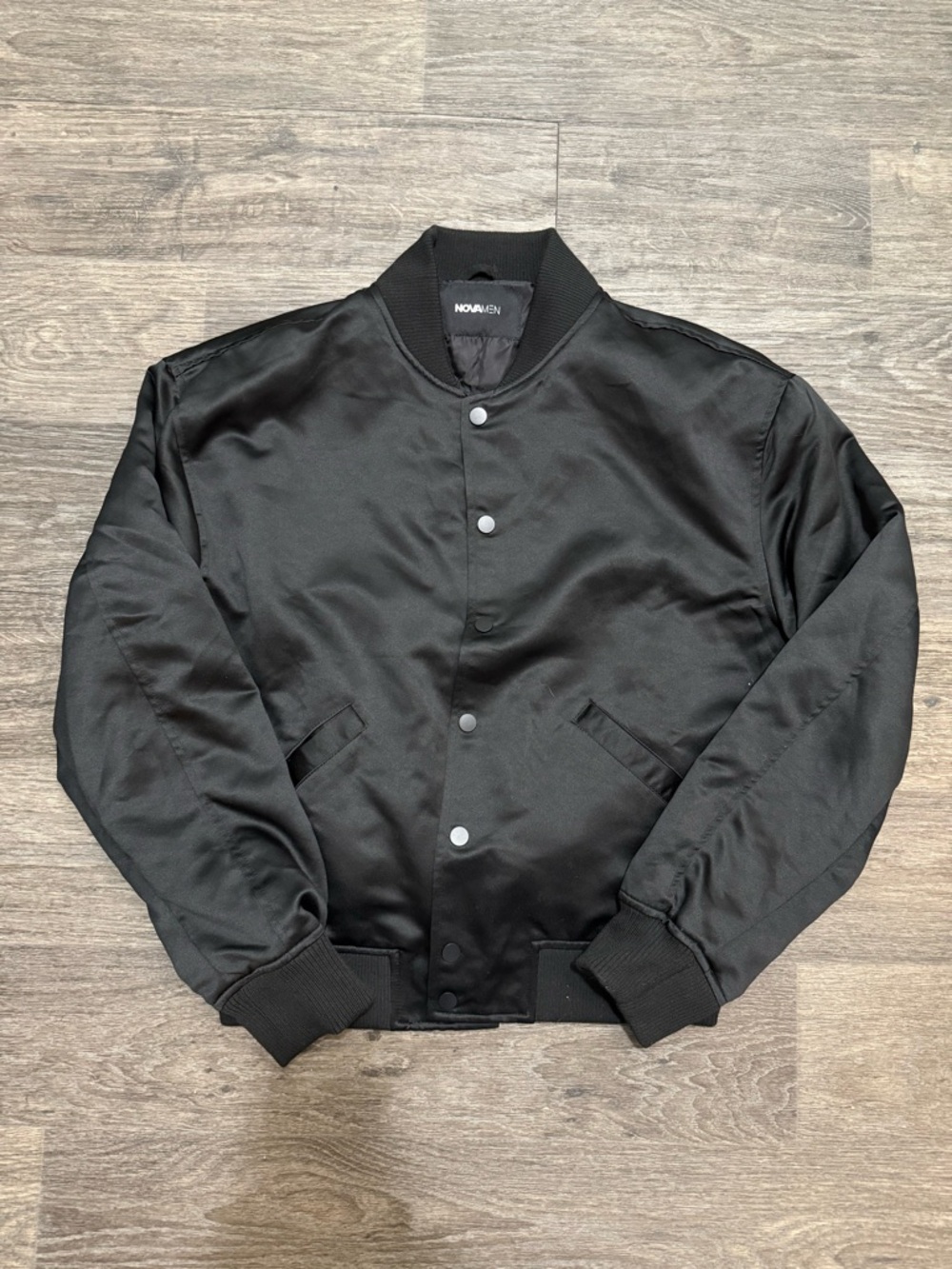 Fashion Nova Men’s Black Bomber Jacket